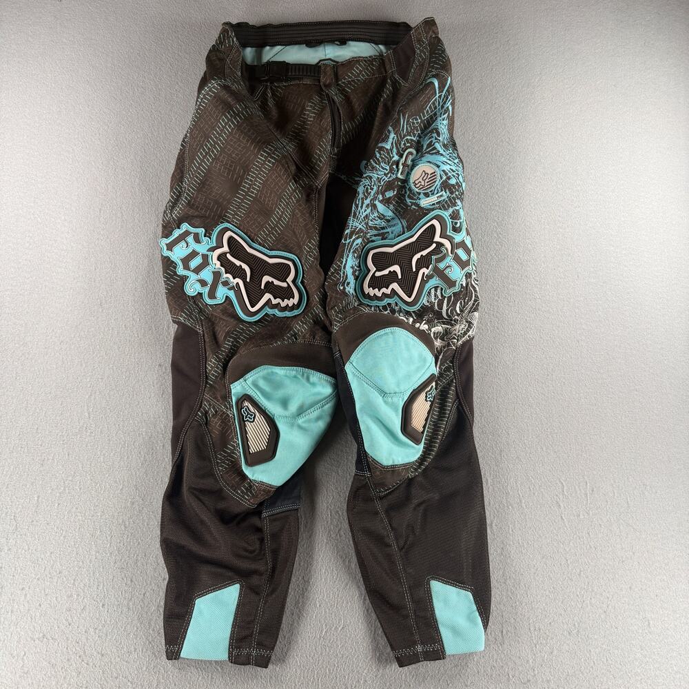 Fox Racing 180 Motocross Pants 3/4 Brown Teal MX Dirt Bike Riding Gear